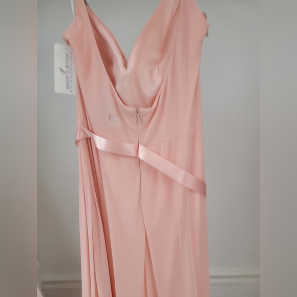 *sample 20345  Ashley & Justin Bridesmaid Dress in Blush Size 14 - Picture 6 of 10
